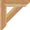 Ekena Millwork Traditional Slat Rough Sawn Bracket, Western Red Cedar, 6"W x 28"D x 28"H BKT06X28X28TRA06RWR - alternate 2